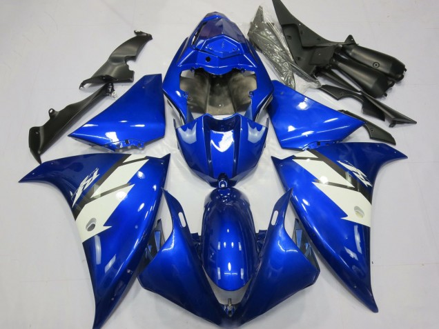 2012-2014 Yamaha R1 Motorcycle Fairings - Blue White Australia for Sale