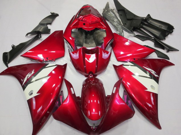 2012-2014 Yamaha R1 Motorcycle Fairings - Red White Australia for Sale