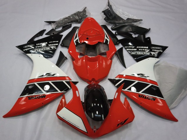 2012-2014 Yamaha R1 Motorcycle Fairings - Red White Glossy Black Australia for Sale