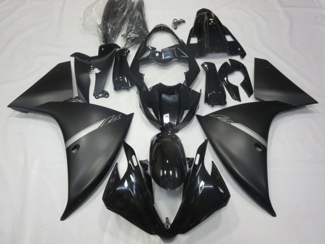 2012-2014 Yamaha R1 Motorcycle Fairings - Glossy Black Matte Black Silver Australia for Sale