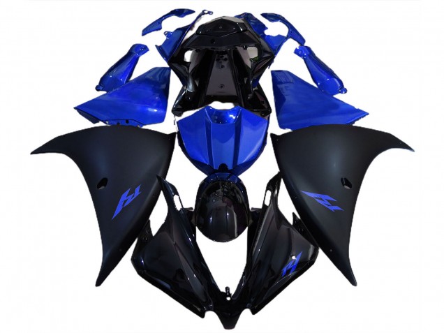 2012-2014 Yamaha R1 Motorcycle Fairings - Glossy Black Matte Black Blue Australia for Sale