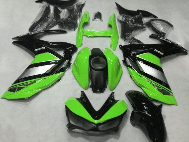 2015-2018 Yamaha R3 Motorcycle Fairings - Green Silver Glossy Black Australia for Sale
