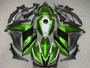 2015-2018 Yamaha R3 Motorcycle Fairings - Green White Glossy Black Australia for Sale