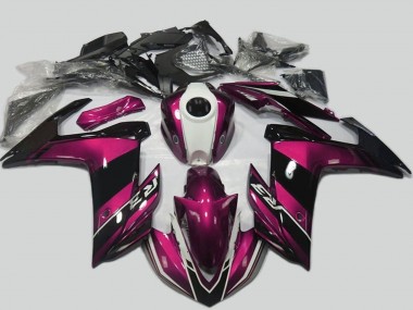2015-2018 Yamaha R3 Motorcycle Fairing Kits - Purple White Glossy Black Australia for Sale