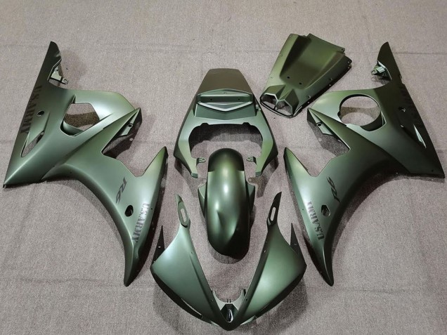 2003-2004 Yamaha R6 Motorcycle Fairings - Army Green Australia for Sale