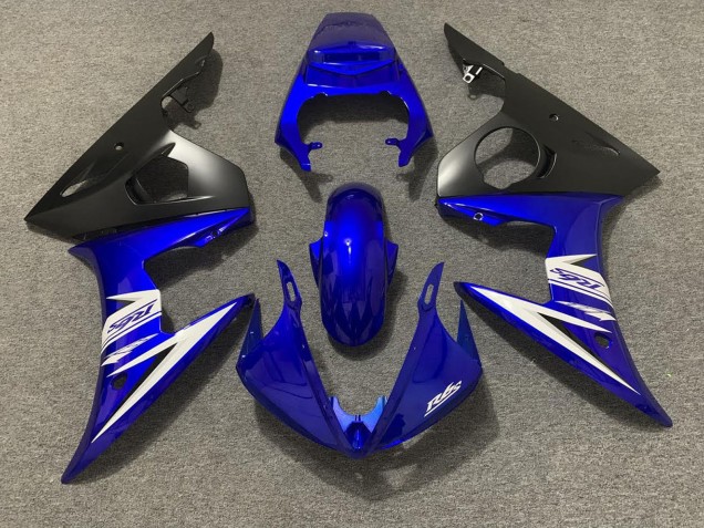 2003-2004 Yamaha R6 Motorcycle Fairing - Blue White Matte Black Australia for Sale