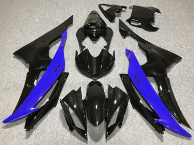 2008-2016 Yamaha R6 Motorcycle Fairings - Blue Glossy Black Australia for Sale