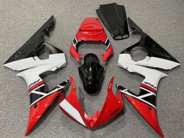 2003-2004 Yamaha R6 Motorcycle Fairings - Red White Glossy Black Australia for Sale