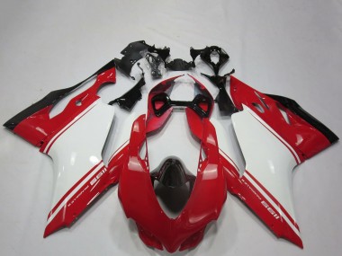 2011-2014 Ducati 1199 Motorcycle Fairings - White Red Black OEM Style Australia for Sale