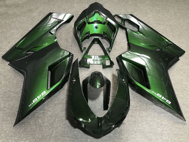2007-2014 Ducati 848 Motorcycle Fairings - Green Australia for Sale