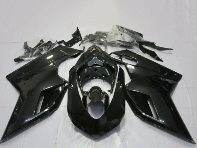 2007-2014 Ducati 848 1098 1198 Motorcycle Fairings - Glossy Black Australia for Sale