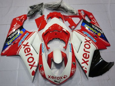 2007-2014 Ducati 848 1098 1198 Motorcycle Fairings - White Red Blue Glossy Black Valsir Xerox Australia for Sale