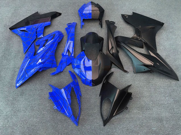 2015-2016 BMW S1000RR Motorcycle Fairings - Blue Matte Black Split Australia for Sale