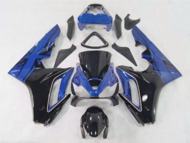 2006-2008 Triumph Daytona 675 Motorcycle Fairings - Blue Glossy Black Australia for Sale