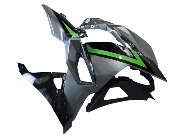 2024-2025 Kawasaki Ninja 500 EX500R Motorcycle Fairings - Grey Green Black Australia for Sale