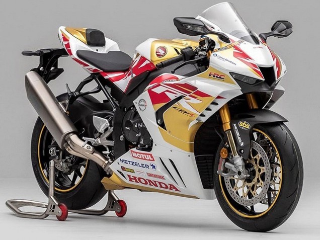 2020-2023 Honda CBR1000RR-R Motorcycle Fairing - White Red Gold Motul Australia for Sale