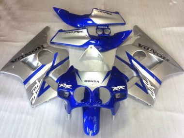 1987-1989 Honda CBR400RR NC23 Motorcycle Fairings - Silver Blue Australia for Sale