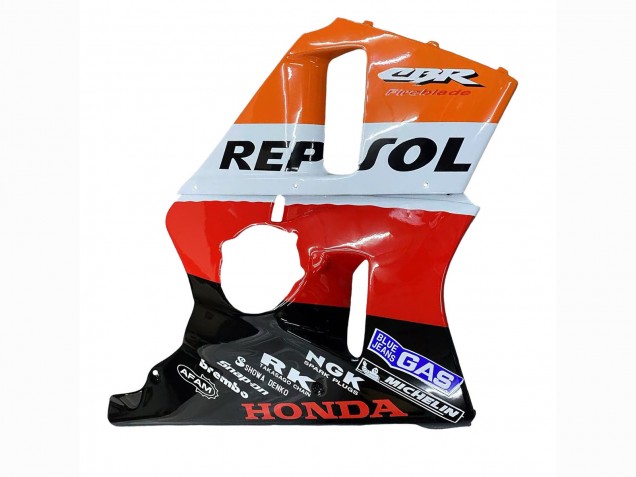 1987-1989 Honda CBR400RR NC23 Motorcycle Fairings - Orange White Red Glossy Black Repsol HRC Australia for Sale