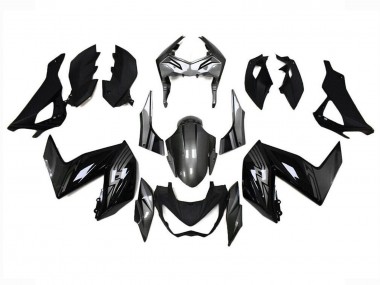 2015-2016 Kawasaki Z250/Z300 Motorcycle Fairings - Glossy Black Grey Australia for Sale