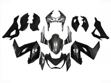 2015-2016 Kawasaki Z250/Z300 Motorcycle Fairings - Glossy Black Grey Australia for Sale