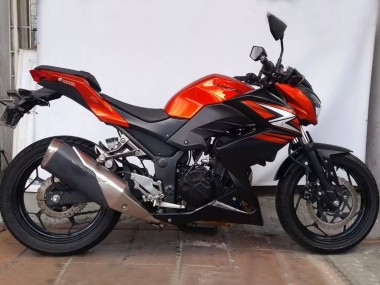 2015-2016 Kawasaki Z250/Z300 Motorcycle Fairings - Orange Red Matte Black Australia for Sale