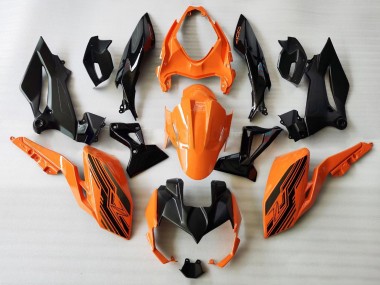 2018-2024 Kawasaki Z400 Motorcycle Fairings - Orange Glossy Black Australia for Sale