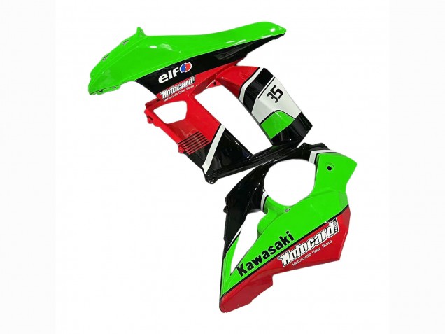 2010-2016 Kawasaki Z1000SX Motorcycle Fairings - Green Red Glossy Black Elf 35 Australia for Sale