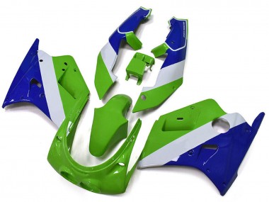 1989-1990 Kawasaki ZXR250 Motorcycle Fairings - Green White Blue Australia for Sale