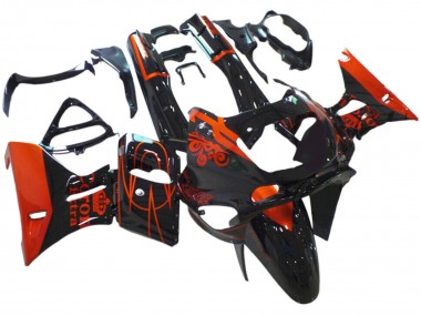 1998-2003 Kawasaki ZZR600 Motorcycle Fairings - Glossy Black Red Corona Extra Australia for Sale