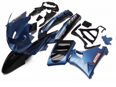 1998-2003 Kawasaki ZZR600 Motorcycle Fairings - Blue Black Red Motul Australia for Sale