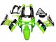 1998-2003 Kawasaki ZZR600 Motorcycle Fairings - Green Glossy Black Blue Monster Elf Touch4 Bridgestone Australia for Sale