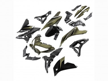 2022-2025 Kawasaki Versys 650 Motorcycle Fairings - Dark Green Black Australia for Sale
