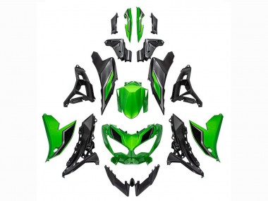 2022-2025 Kawasaki Versys 650 Motorcycle Fairings - Green Glossy Black Australia for Sale