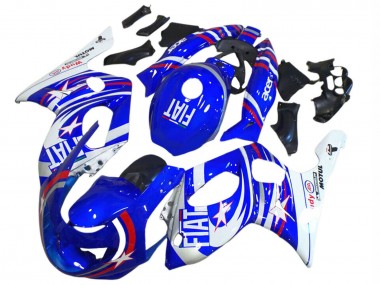 1996-2007 Yamaha YZF600R Thundercat Motorcycle Fairings - Blue White Silver Red Fiat Motul Australia for Sale
