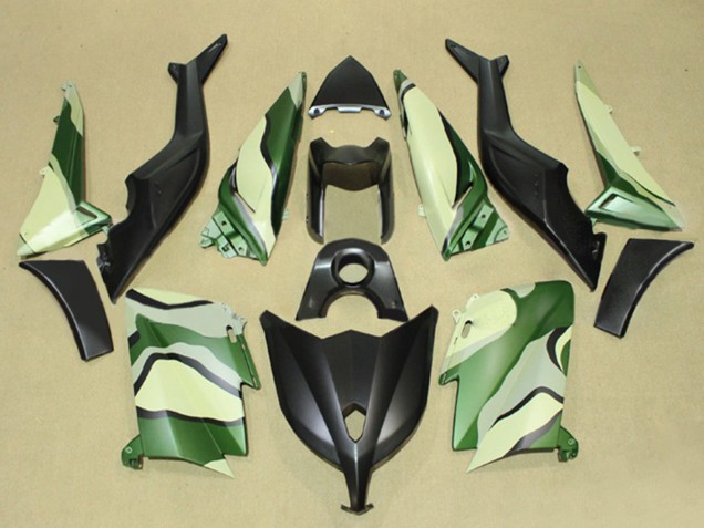 2012-2014 Yamaha TMAX530 Motorcycle Fairings - Matte Black Green Light Yellow Australia for Sale
