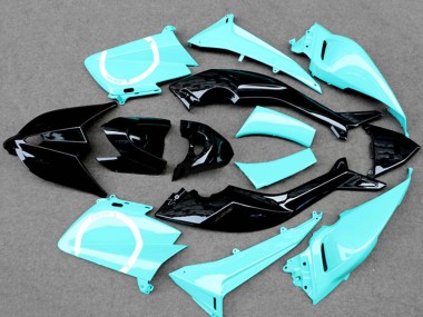 2012-2014 Yamaha TMAX530 Motorcycle Fairings - Light Blue Glossy Black Australia for Sale