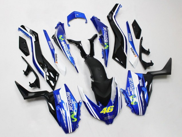 2017-2021 Yamaha XMAX300 Motorcycle Fairings - Blue Black MoviStar ENEOS Yamalube 46 Australia for Sale