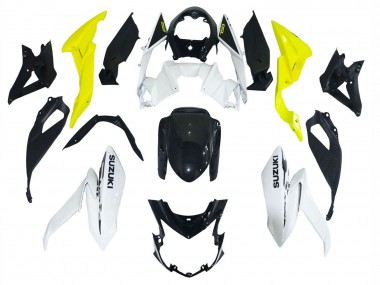 2017-2022 Suzuki GSX-S 750 Motorcycle Fairings - White Yellow Australia for Sale