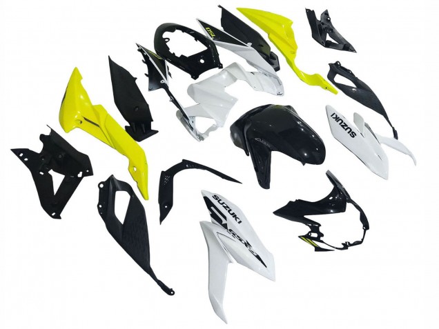 2017-2022 Suzuki GSX-S 750 Motorcycle Fairings - White Yellow Australia for Sale