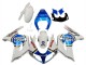 2003-2013 Suzuki SV650 Motorcycle Fairings - White Blue Lucky Strike Motul Australia for Sale