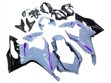 2020-2024 Ducati Panigale V2 Motorcycle Fairings - Glossy Grey Purple Glossy Black Australia for Sale