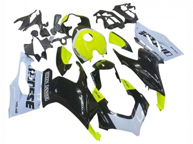 2020-2024 Ducati Panigale V2 Motorcycle Fairings - White Lime Green Glossy Black Stein Dinse VR 46 Australia for Sale