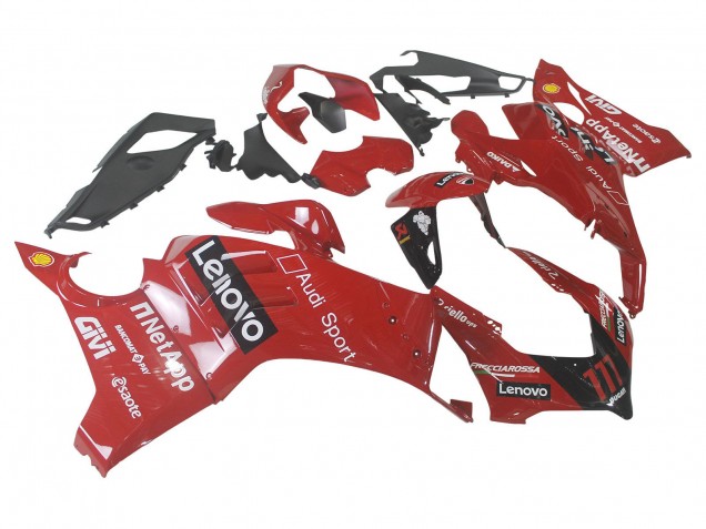 2020-2021 Ducati Panigale V4 V4S Motorcycle Fairing - Red Glossy Black Lenovo 117 Australia for Sale