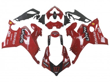 2020-2021 Ducati Panigale V4 V4S Motorcycle Fairing - Red Glossy Black Lenovo 117 Australia for Sale
