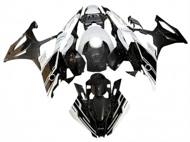 2019-2022 BMW S1000RR Motorcycle Fairings - Glossy Black White Australia for Sale