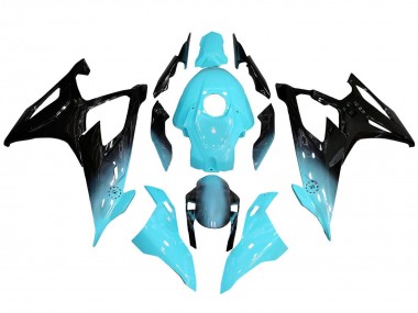 2019-2022 BMW S1000RR Motorcycle Fairings - Light Blue Black Australia for Sale