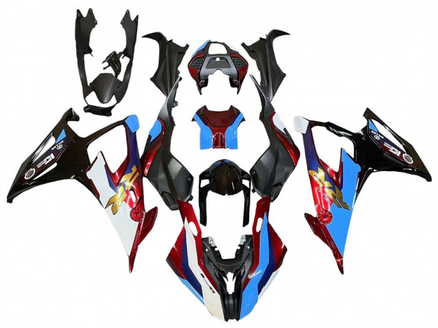 2019-2022 BMW S1000RR Motorcycle Fairings - Black Red Blue Australia for Sale