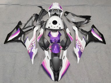 2019-2022 BMW S1000RR Motorcycle Fairings - Pink Purple White Australia for Sale