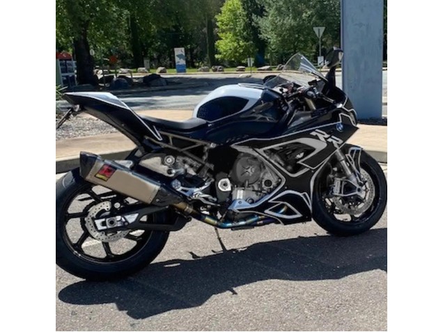 2019-2022 BMW S1000RR Motorcycle Fairings - Black White Australia for Sale