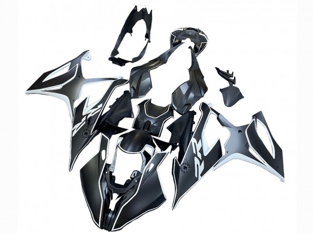 2019-2022 BMW S1000RR Motorcycle Fairings - Black White Australia for Sale